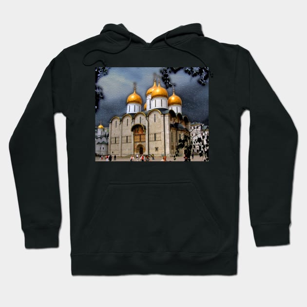 Russia. Moscow. Kremlin. Dormition Cathedral. Hoodie by vadim19